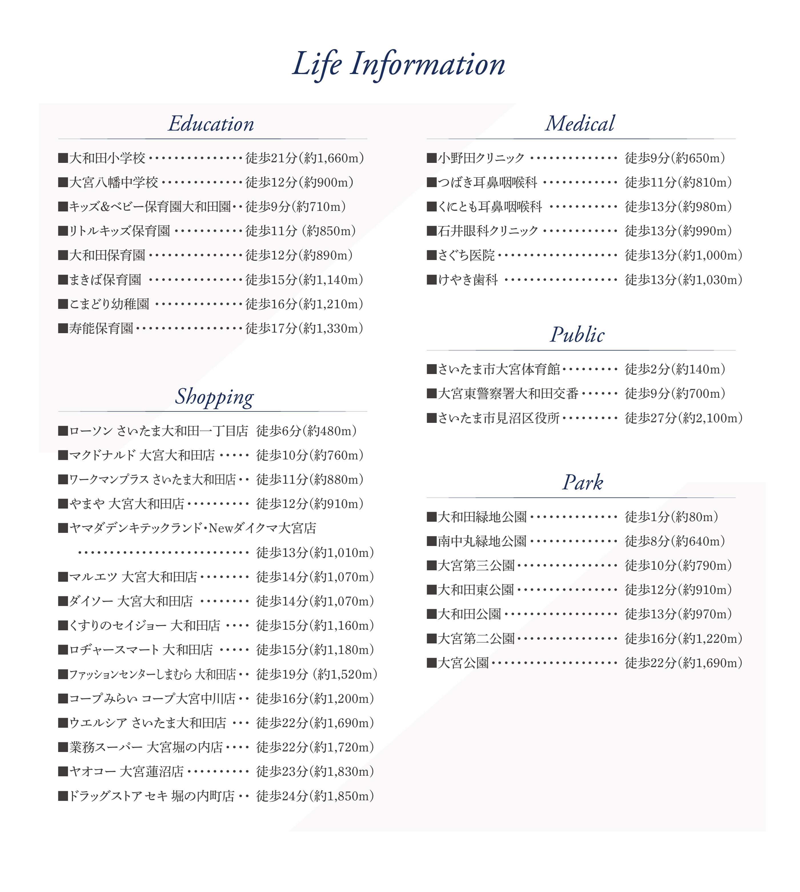 ライフインフォメーション