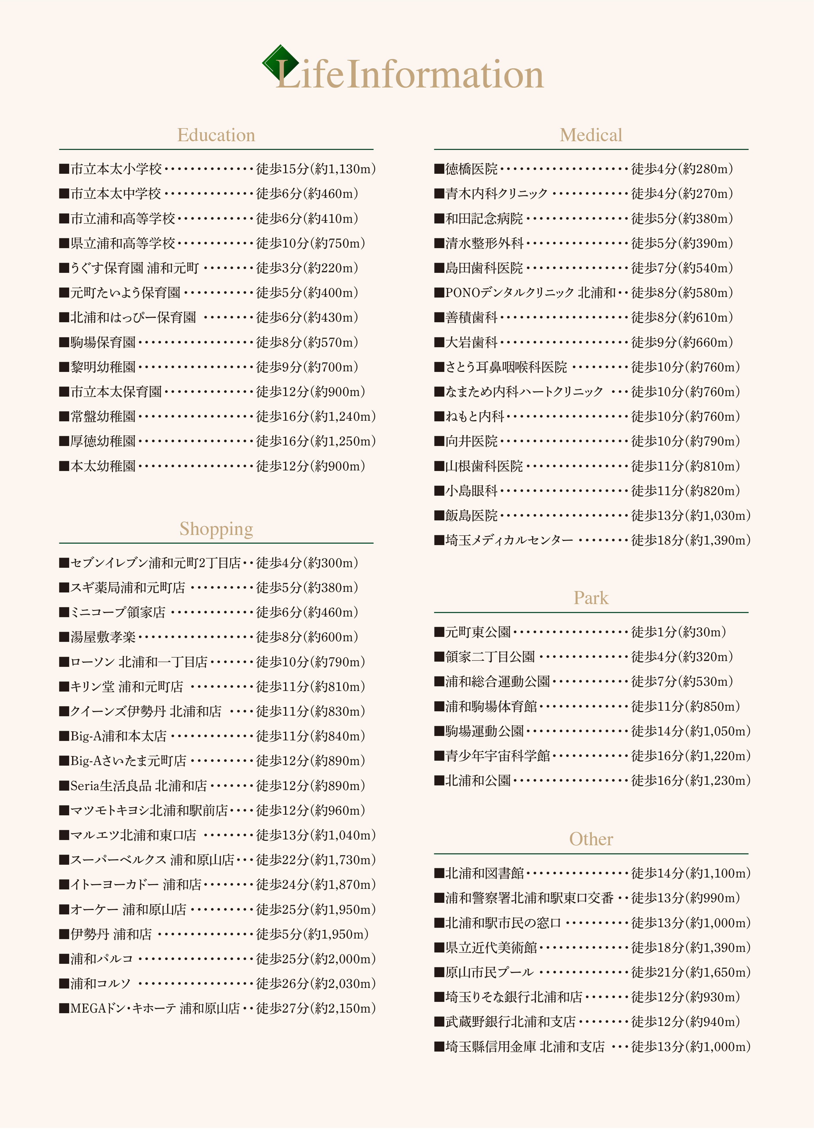 ライフインフォメーション