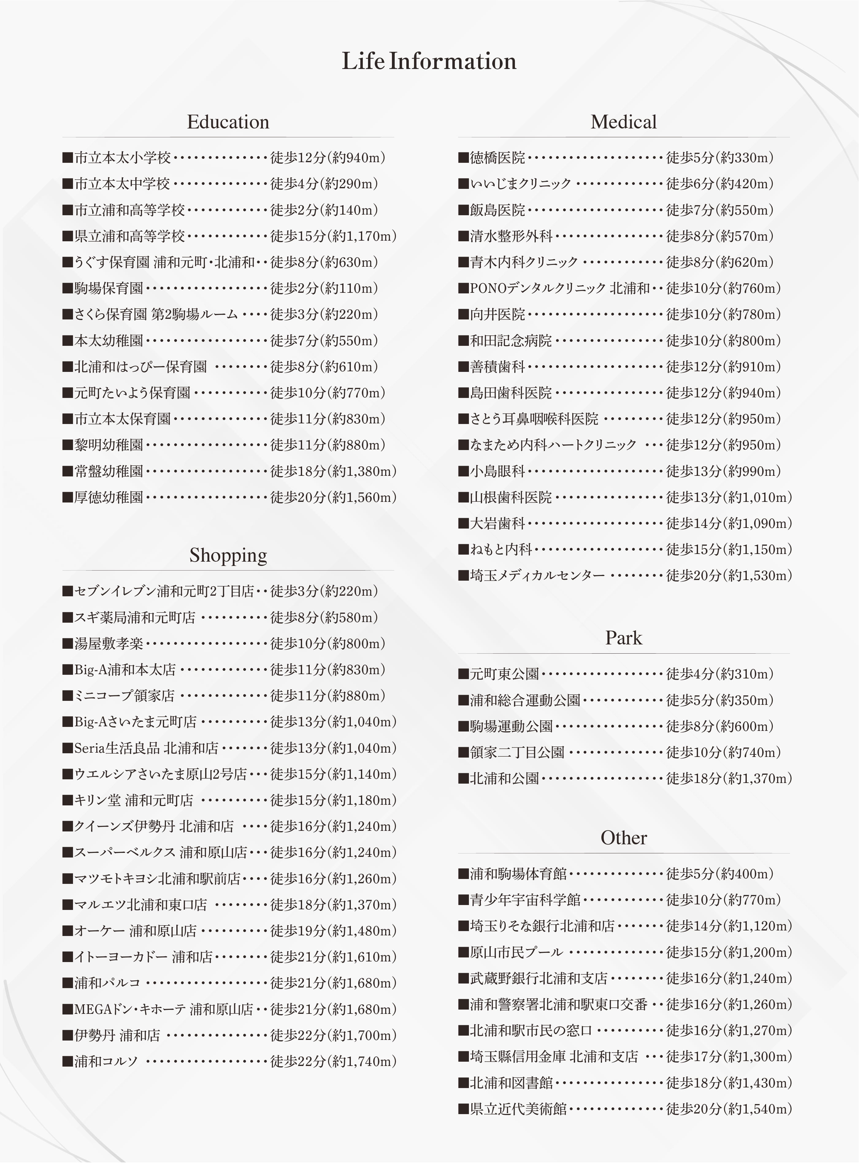 ライフインフォメーション