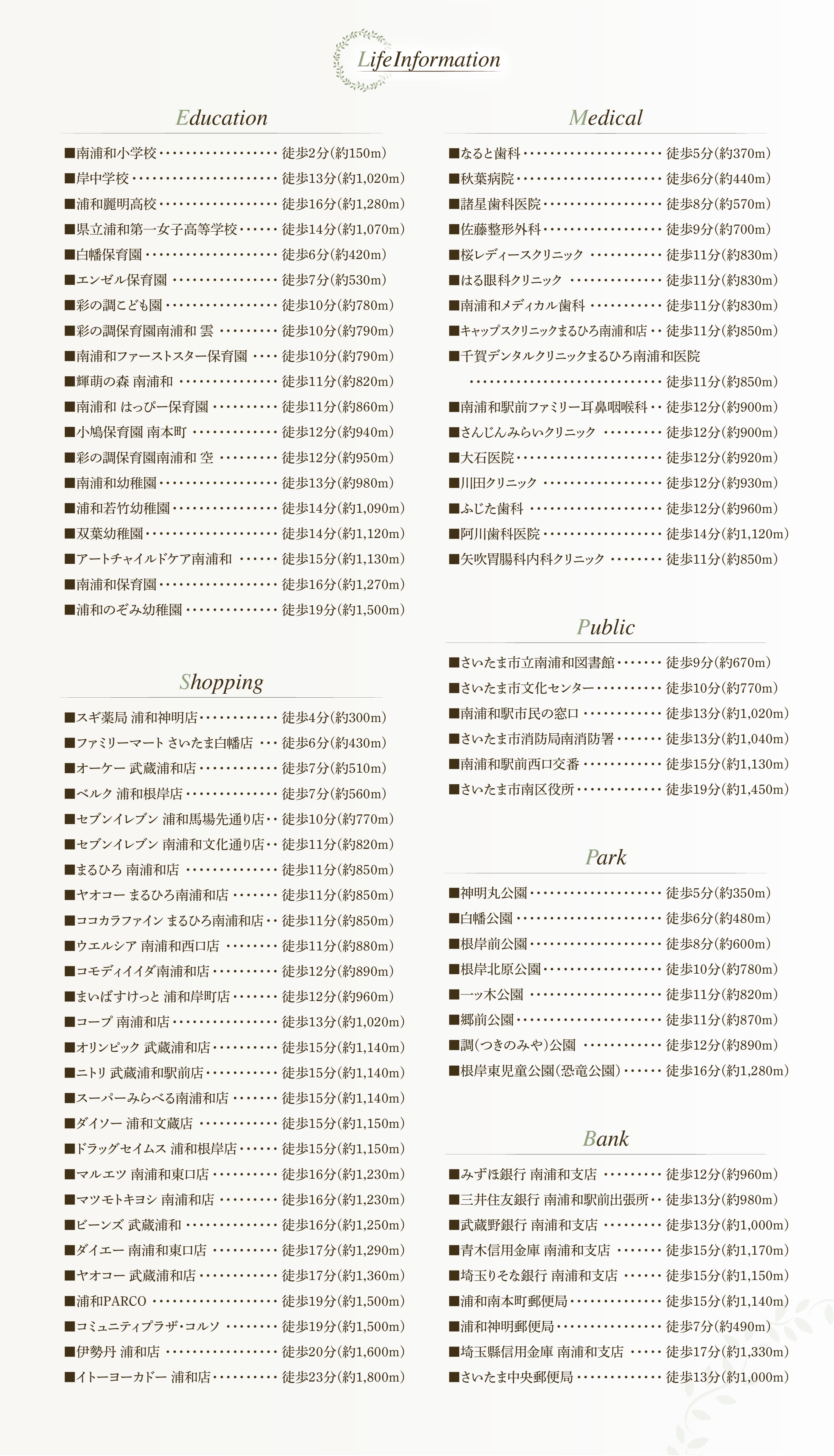 ライフインフォメーション